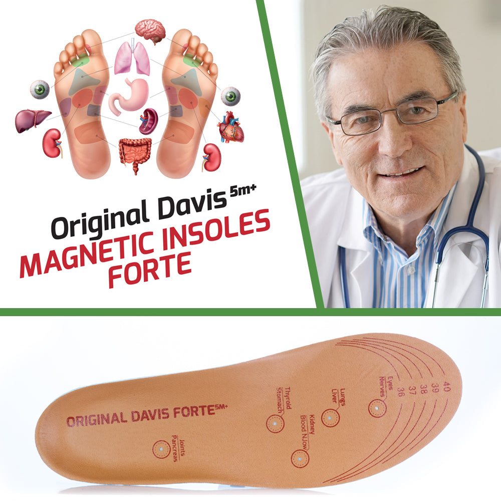 Plantillas magnéticas originales Davis® FORTE, a partir de 5 meses, reforzadas con espuma viscoelástica