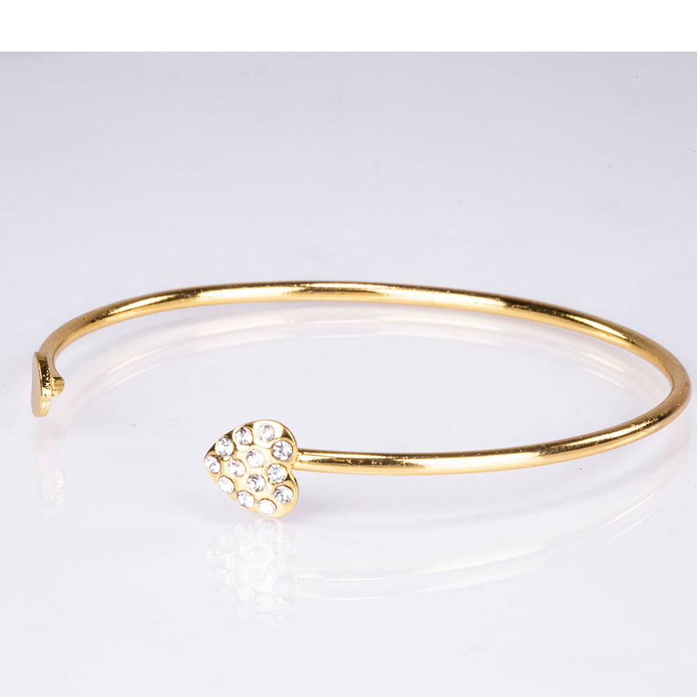 Conjunto de joyería Emporia de 5 piezas, de alta calidad y en tono dorado, presentado en una exclusiva caja de regalo con efecto piel (incluye reloj, pulsera, collar, pendientes y anillo, con cristal blanco Emporia). 8 