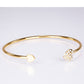 Conjunto de joyería Emporia de 5 piezas, de alta calidad y en tono dorado, presentado en una exclusiva caja de regalo con efecto piel (incluye reloj, pulsera, collar, pendientes y anillo, con cristal blanco Emporia).