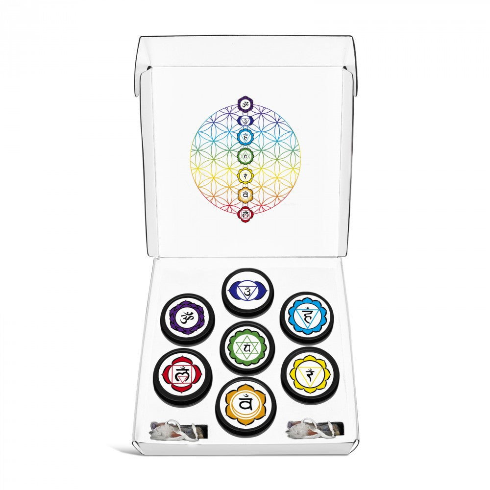 Juego de 7 velas de chakra + REGALO de pulsera y collar 1 