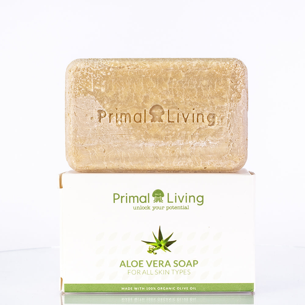 Jabón Primal Living con aloe vera