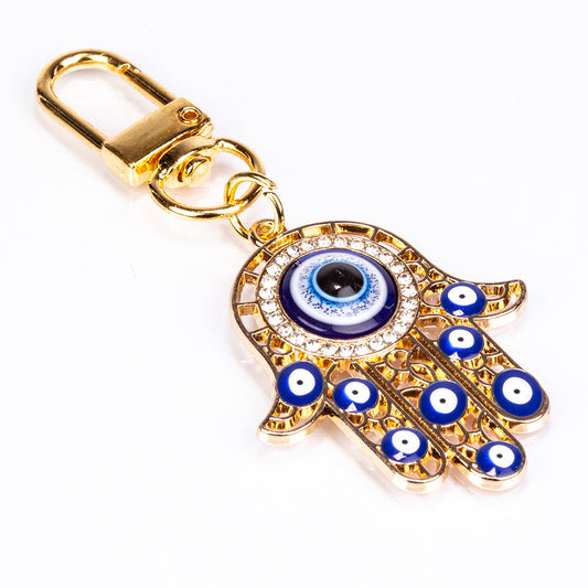 Talismán de Aleación Bañado en Oro con Esmalte