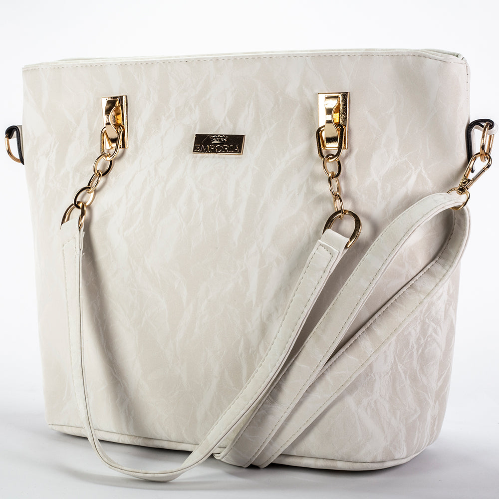 Colección Emporia de primavera 2025 - "Luna de marfil", Set de 6 bolsos: blanco