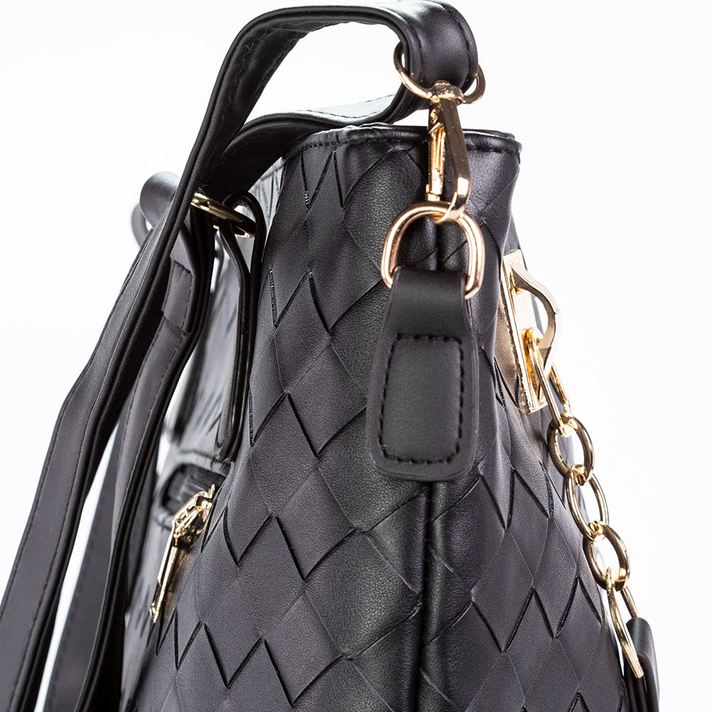 Colección Emporia de primavera 2025 - " Eclipse de ónix",Set de 6 bolsos; negro