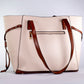Colección Primavera 2026 de Emporia - "Toffee Lux", juego de 4 bolsos; piel sintética, marrón crema.