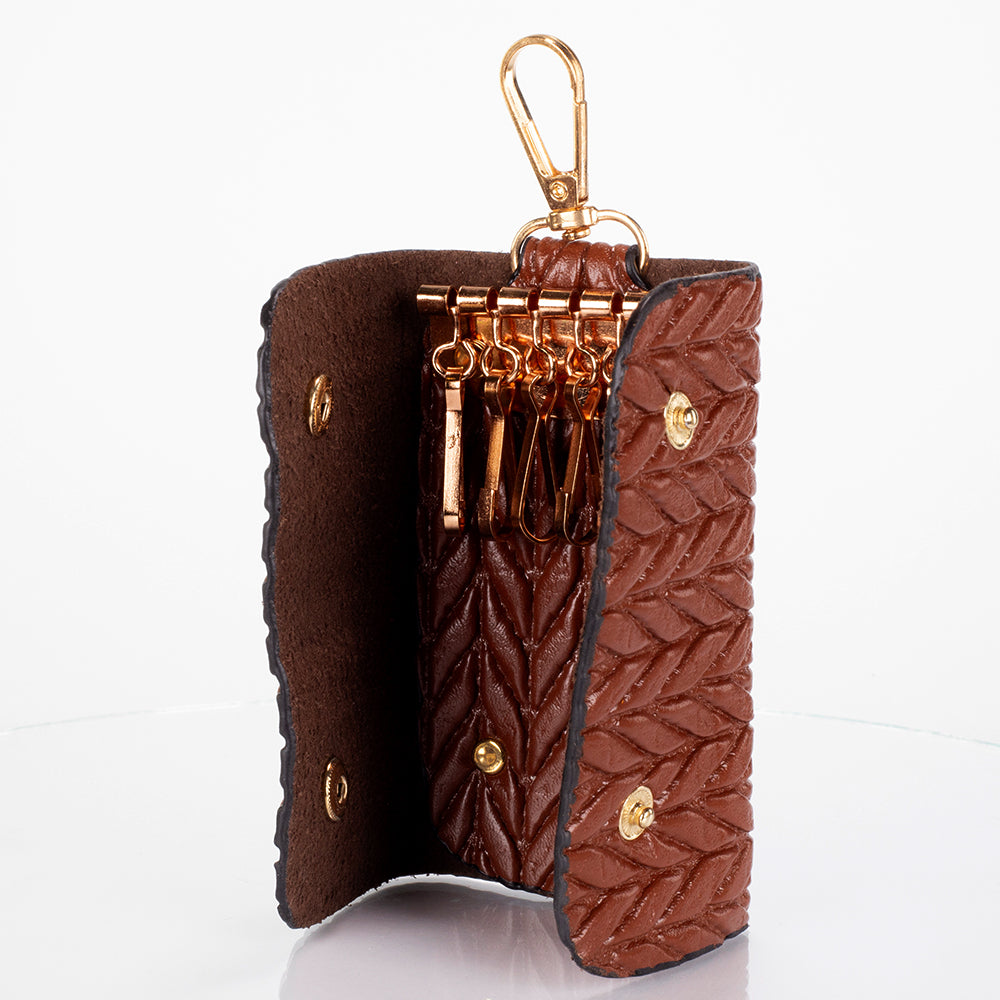 Colección Primavera 2026 de Emporia - "Choco Lux", juego de 6 bolsos; piel sintética, marrón. 4 