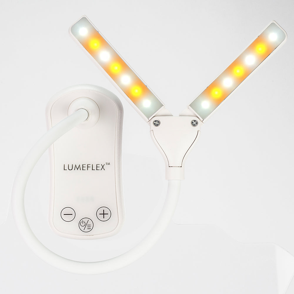 Lumeflex lámpara de lectura de doble cabezal 28 