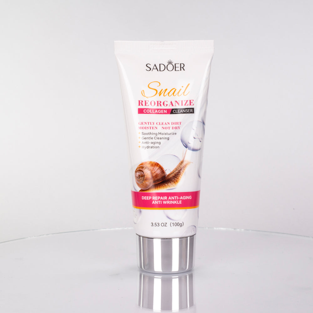 Set de cuidado facial de 6 piezas con colágeno y baba de caracol de SADOER