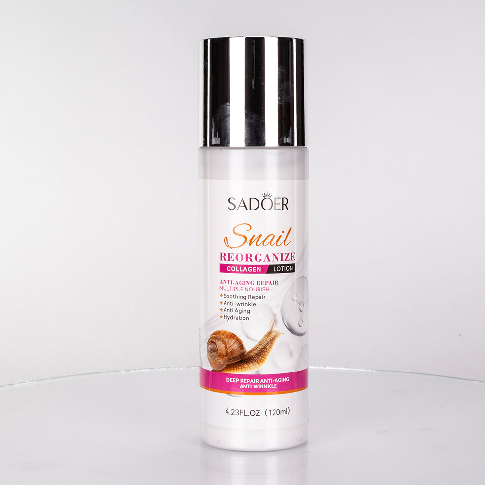 Set de cuidado facial de 6 piezas con colágeno y baba de caracol de SADOER
