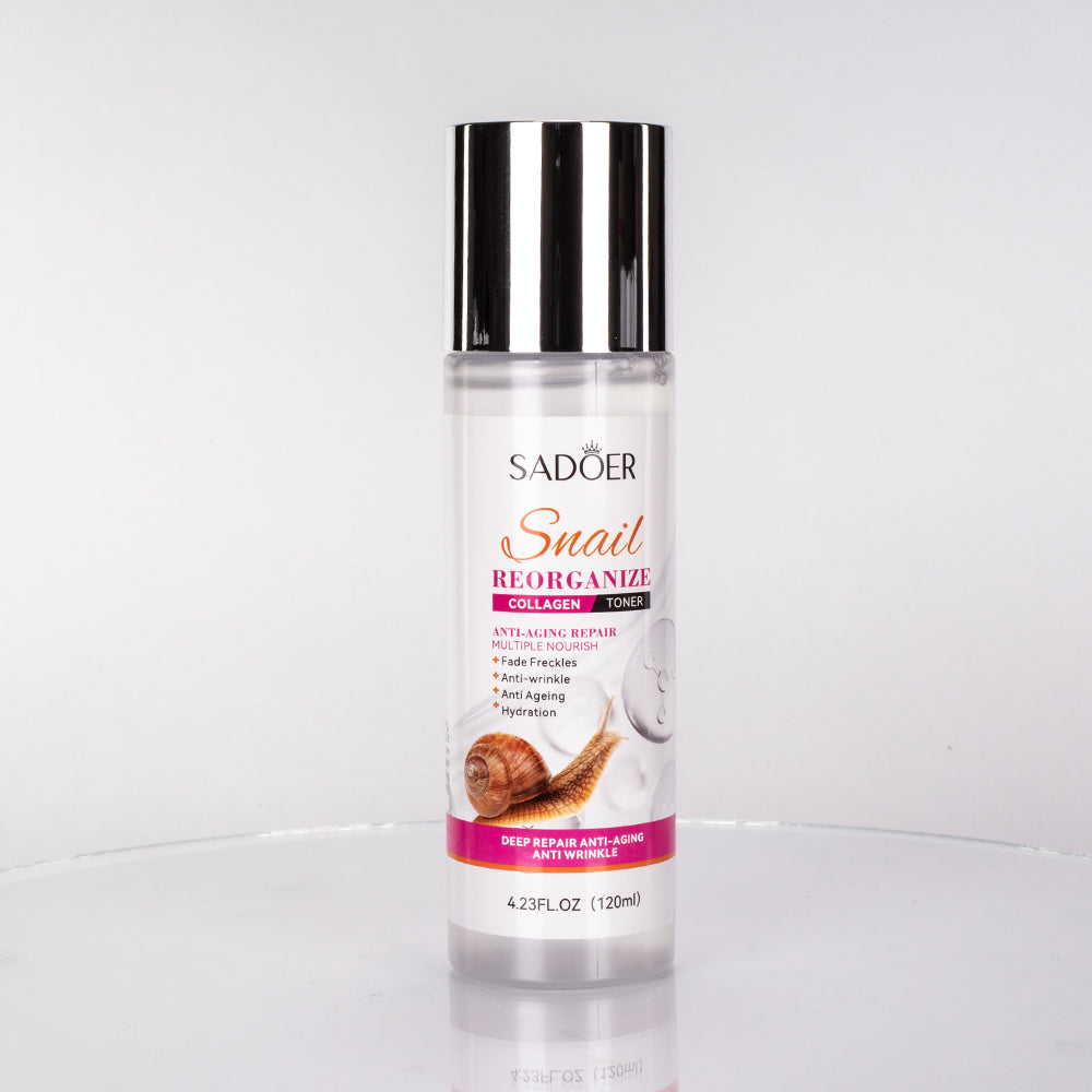 Set de cuidado facial de 6 piezas con colágeno y baba de caracol de SADOER