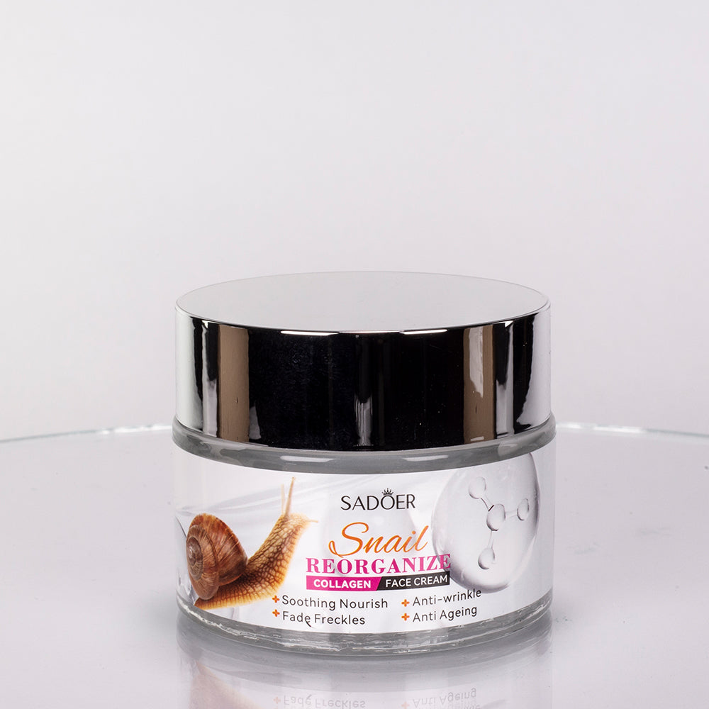 Set de cuidado facial de 6 piezas con colágeno y baba de caracol de SADOER 9 