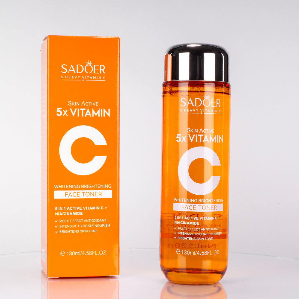 SADOER 5 tipos de tónicos faciales hidratantes y unificadores del tono de la piel con vitamina C