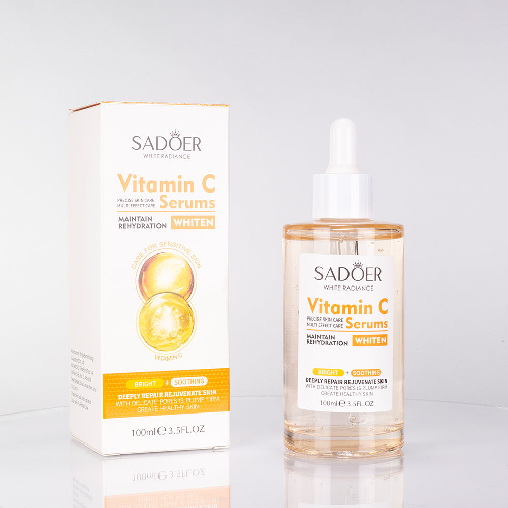 SADOER Sérum Facial Hidratante y Unificador del Tono de la Piel con Vitamina C 1 