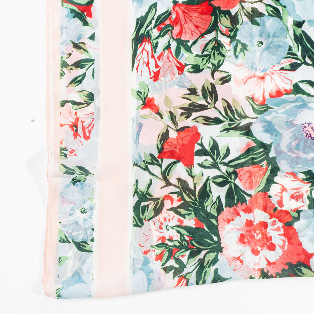 Bufanda brisa orquídea, 85 x 180 cms, blanco, 100% seda vegana 3 