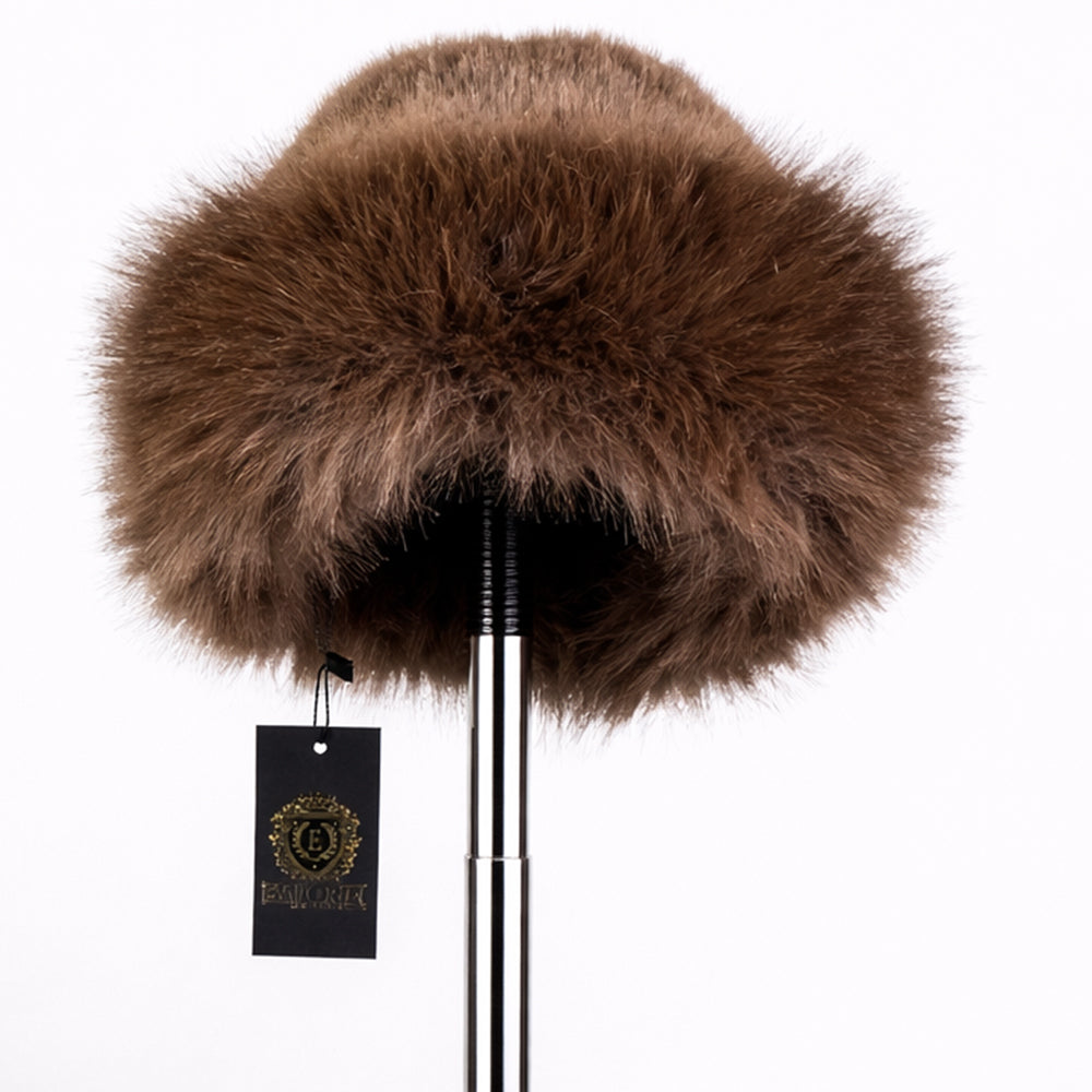 Gorro de invierno de piel sintética marrón – talla única 3 