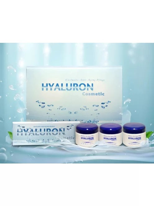 Set de 3x125 ml Hyaluron Cream + 15 ampollas de 2ml