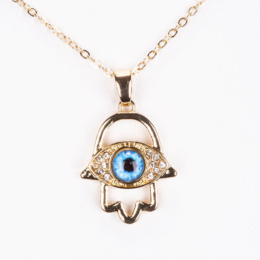 Collar de Aleación Bañado en Oro con Esmalte