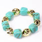 Conjunto Cuenta con Cristal Emporia® Verde ( Collar +Pulsera )