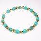 Conjunto Cuenta con Cristal Emporia® Verde ( Collar +Pulsera )