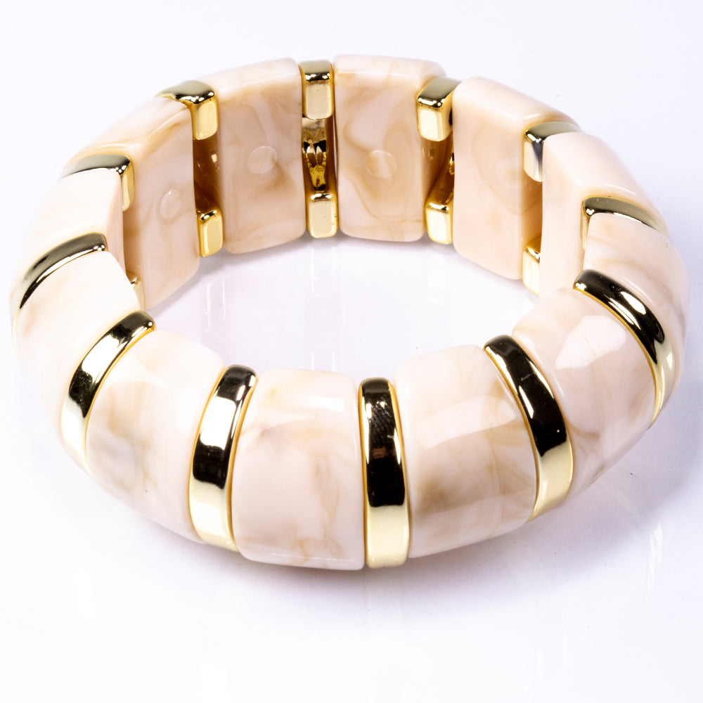 Pulsera Cuenta con Cristal Emporia® Rosa