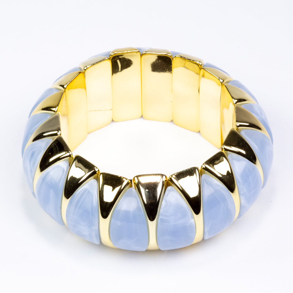 Pulsera Cuenta con Cristal Emporia® Azul 2 