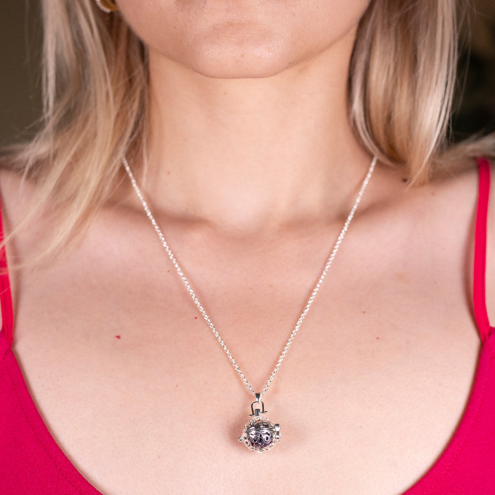 Collar de Aleación Bañado en Oro con Amatista y Cuarzo Claro