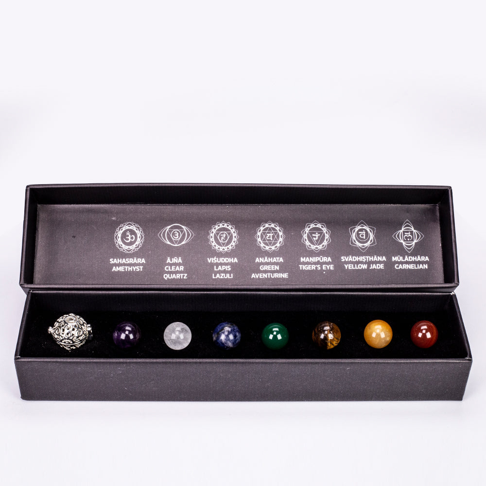 Collar de Aleación Bañado en Oro con Amatista y Cuarzo Claro 4 