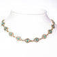 Conjunto de Aleación Bañado en Oro con Turquesa y Cristal Emporia® Blanco ( Collar +Pulsera )