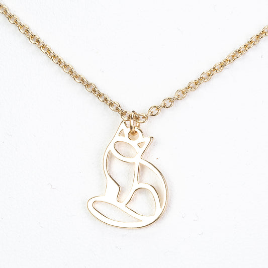 Conjunto de Aleación Bañado en Oro ( Collar +Pulsera +Colgante )