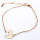 Conjunto de Aleación Bañado en Oro ( Collar +Pulsera +Colgante )