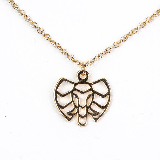 Conjunto de Aleación Bañado en Oro ( Collar +Pulsera )