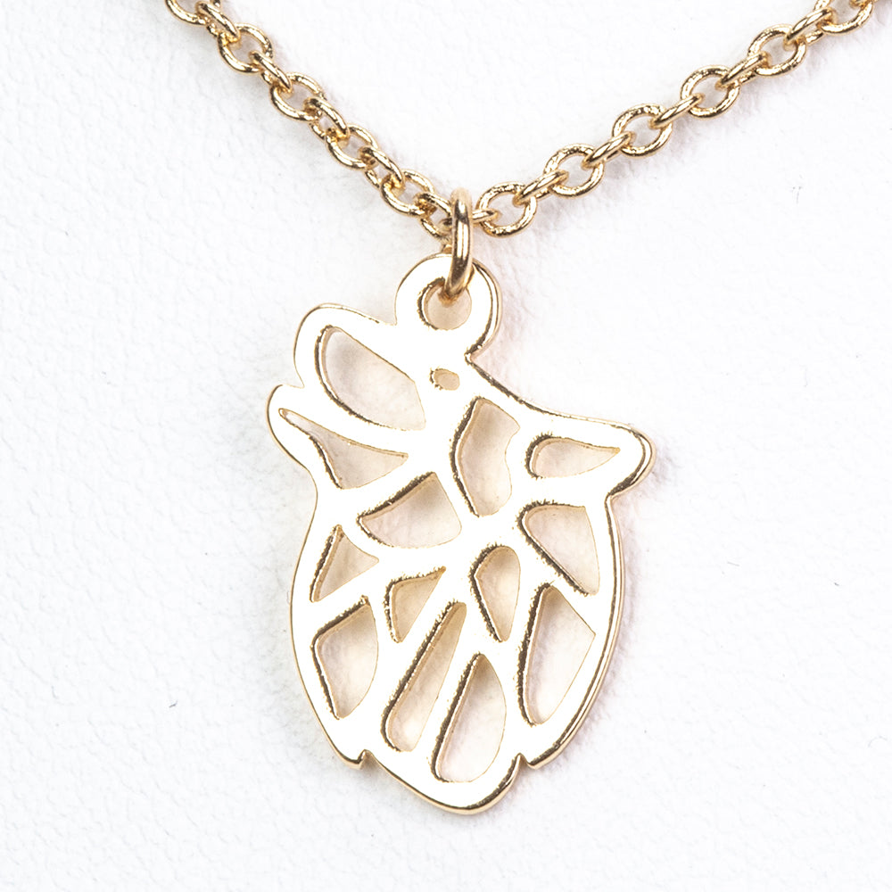 Conjunto de Aleación Bañado en Oro ( Collar +Pulsera )