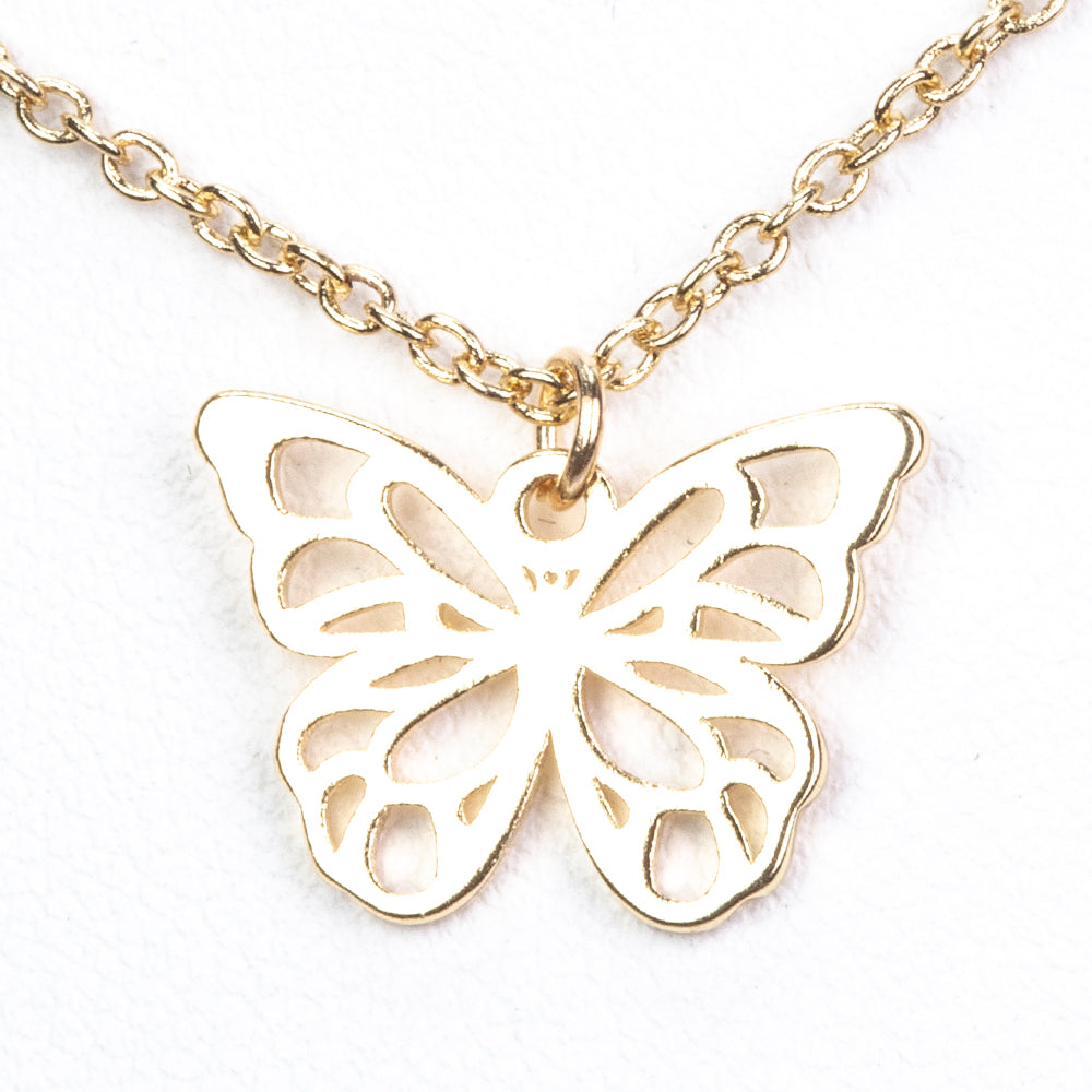 Conjunto de Aleación Bañado en Oro ( Collar +Pulsera )