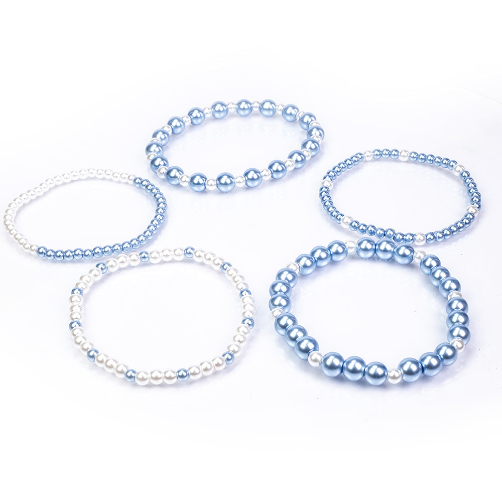 Conjunto Cuenta con Perla de cristal ( Pulsera )