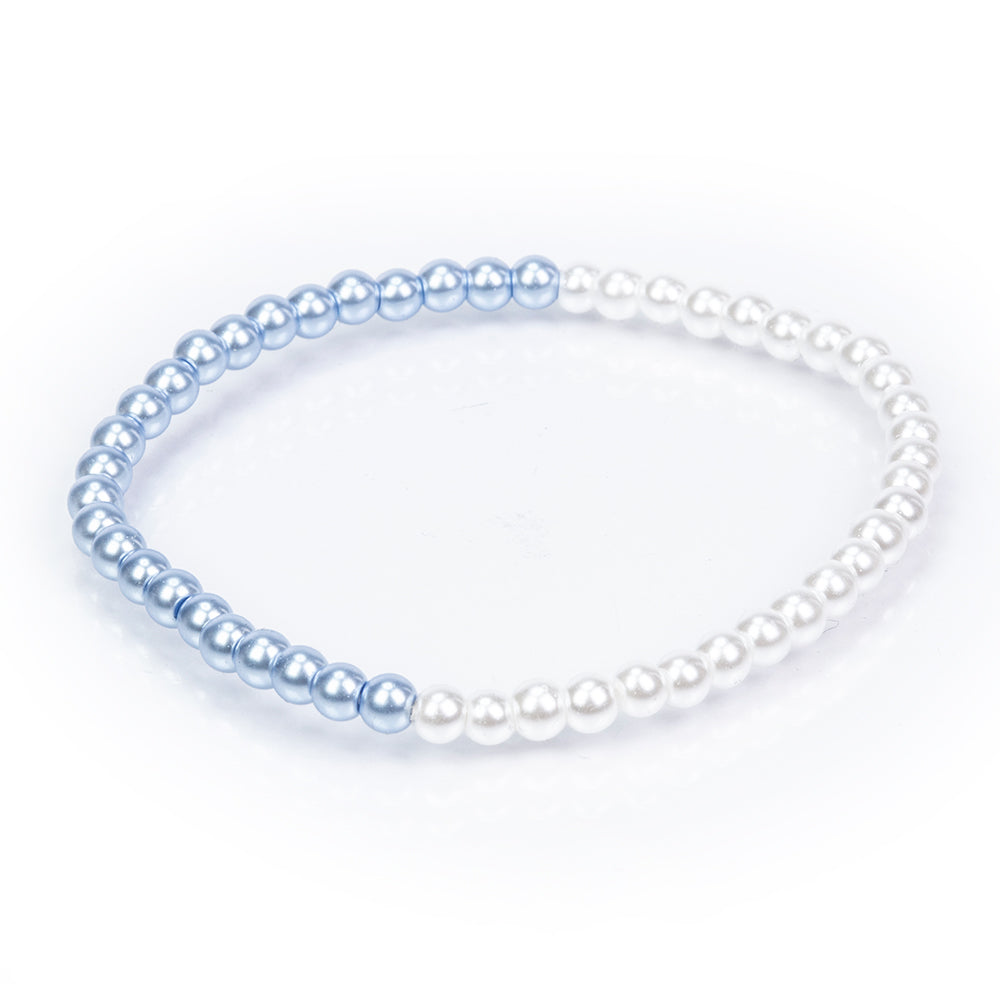 Conjunto Cuenta con Perla de cristal ( Pulsera )