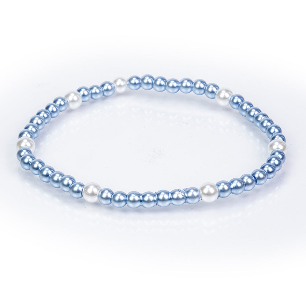 Conjunto Cuenta con Perla de cristal ( Pulsera ) 4 