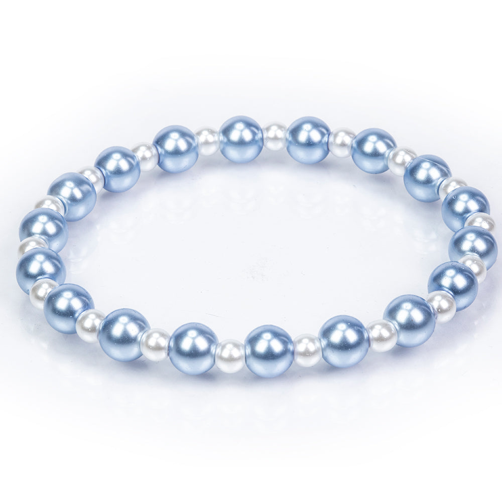 Conjunto Cuenta con Perla de cristal ( Pulsera )