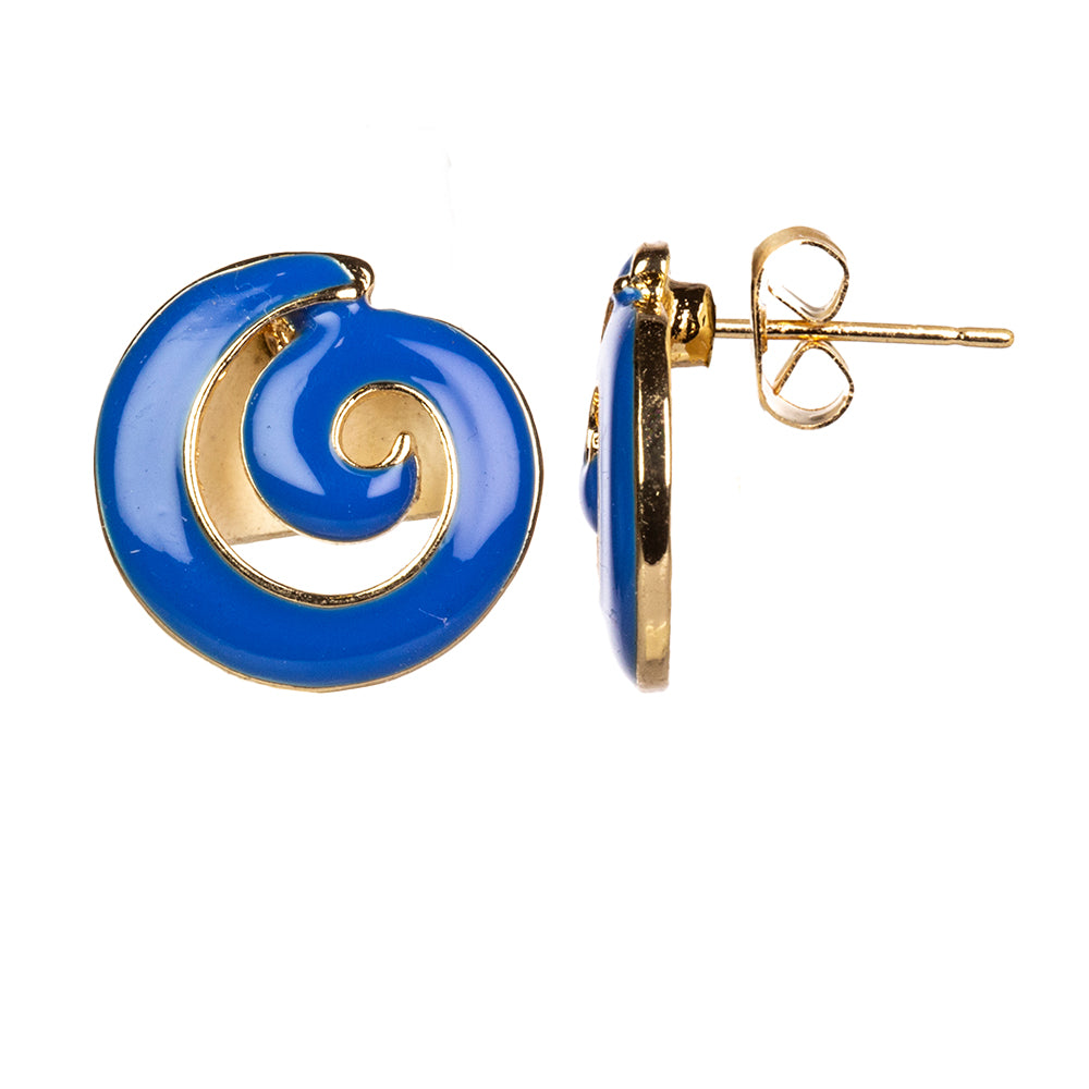 Conjunto de Aleación Bañado en Oro con Esmalte ( Collar +Pendientes ) 2 