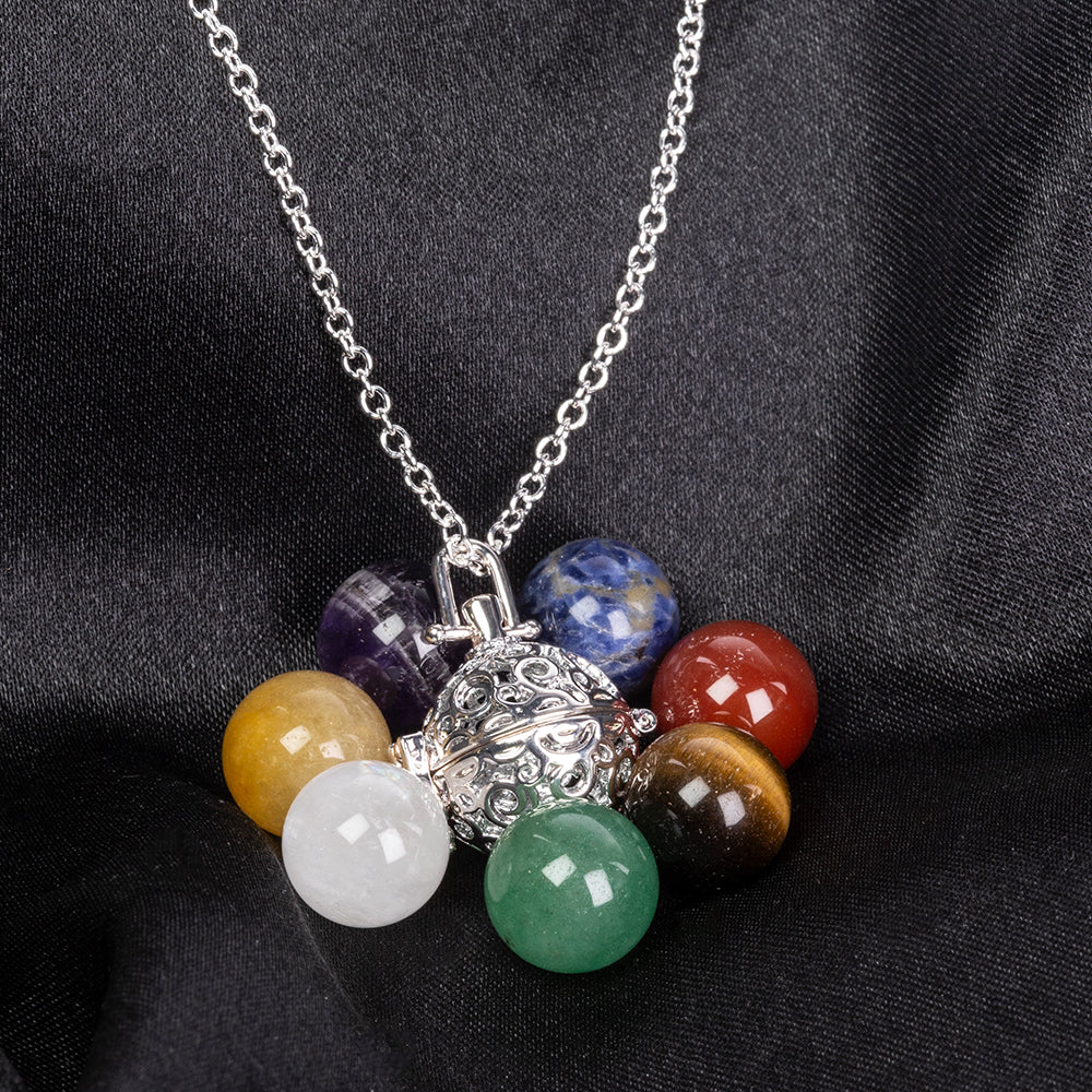 Collar de Aleación Bañado en Oro con Amatista y Lapislázuli ( Collar +Colgante ) 6 