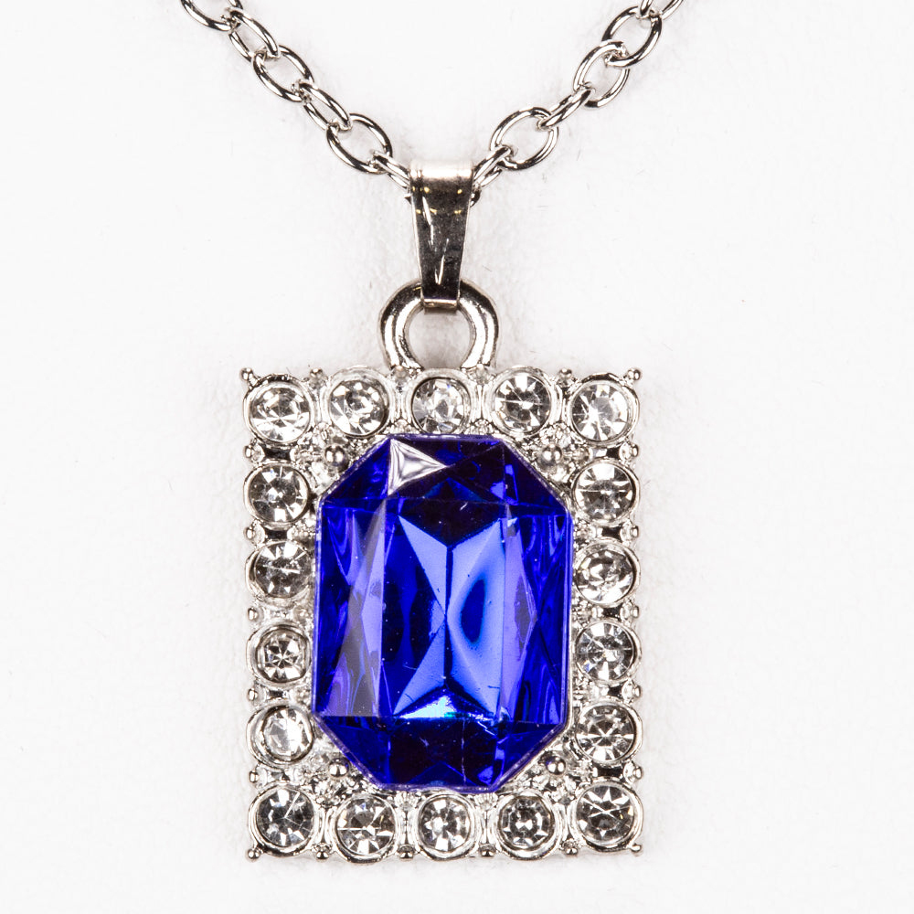 Reloj de Aleación Bañado en Oro con Cristal Emporia® Azul y Cristal Emporia® Blanco ( Collar +Pendientes +Colgante )