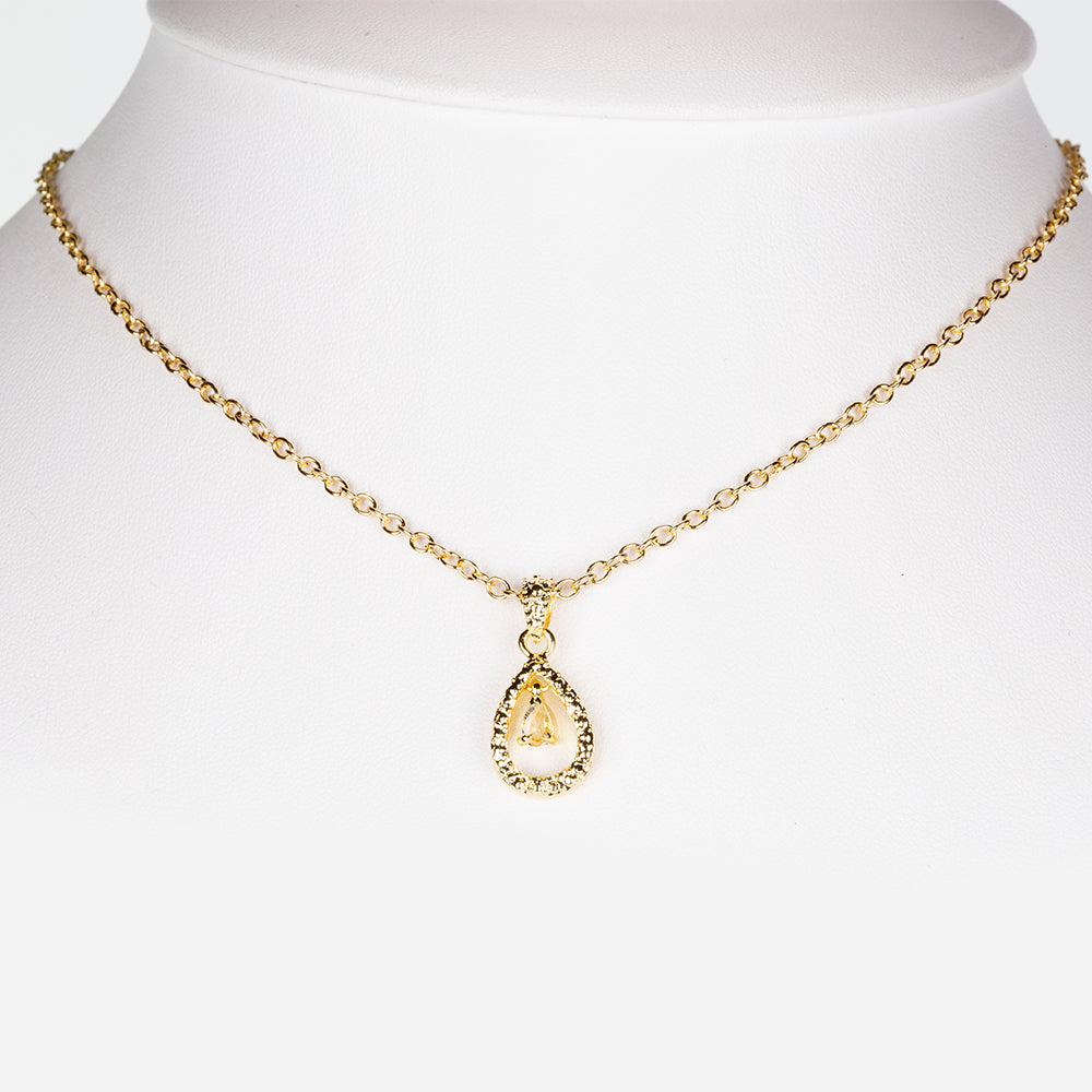 Reloj de Aleación Bañado en Oro con Rubí y Cristal Emporia® Blanco ( Collar +Pendientes +Colgante )