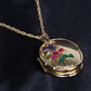 Collar de Aleación Bañado en Oro con Rubí y Zafiro