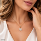 Collar de Aleación Bañado en Oro con Cristal Emporia® Blanco