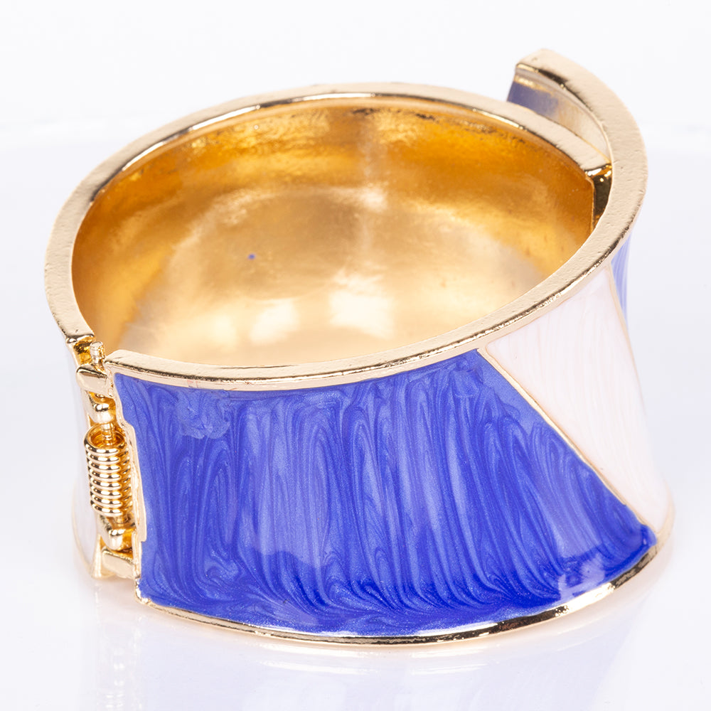 Pulsera de Aleación Bañado en Oro con Esmalte 2 