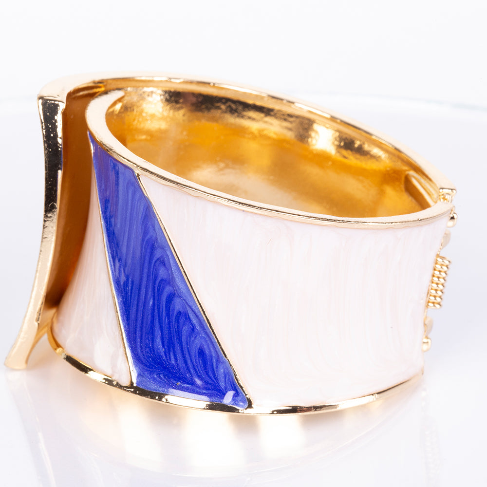 Pulsera de Aleación Bañado en Oro con Esmalte 3 