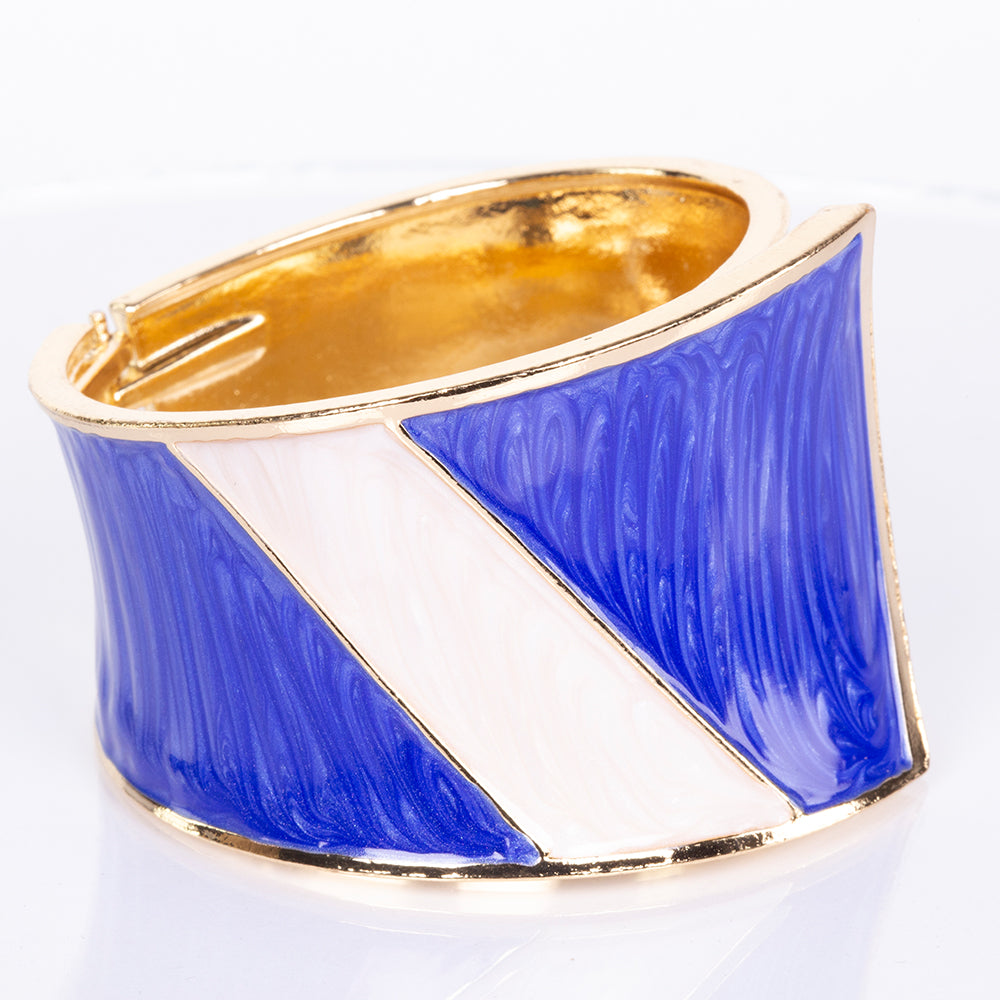 Pulsera de Aleación Bañado en Oro con Esmalte