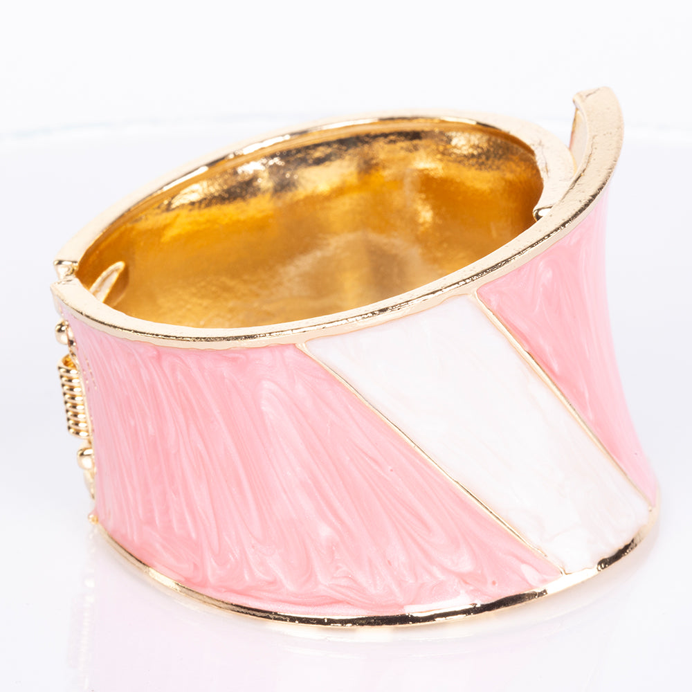 Pulsera de Aleación Bañado en Oro con Esmalte 2 