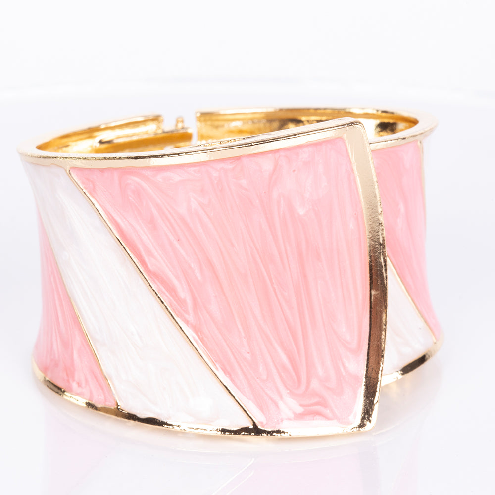 Pulsera de Aleación Bañado en Oro con Esmalte 3 