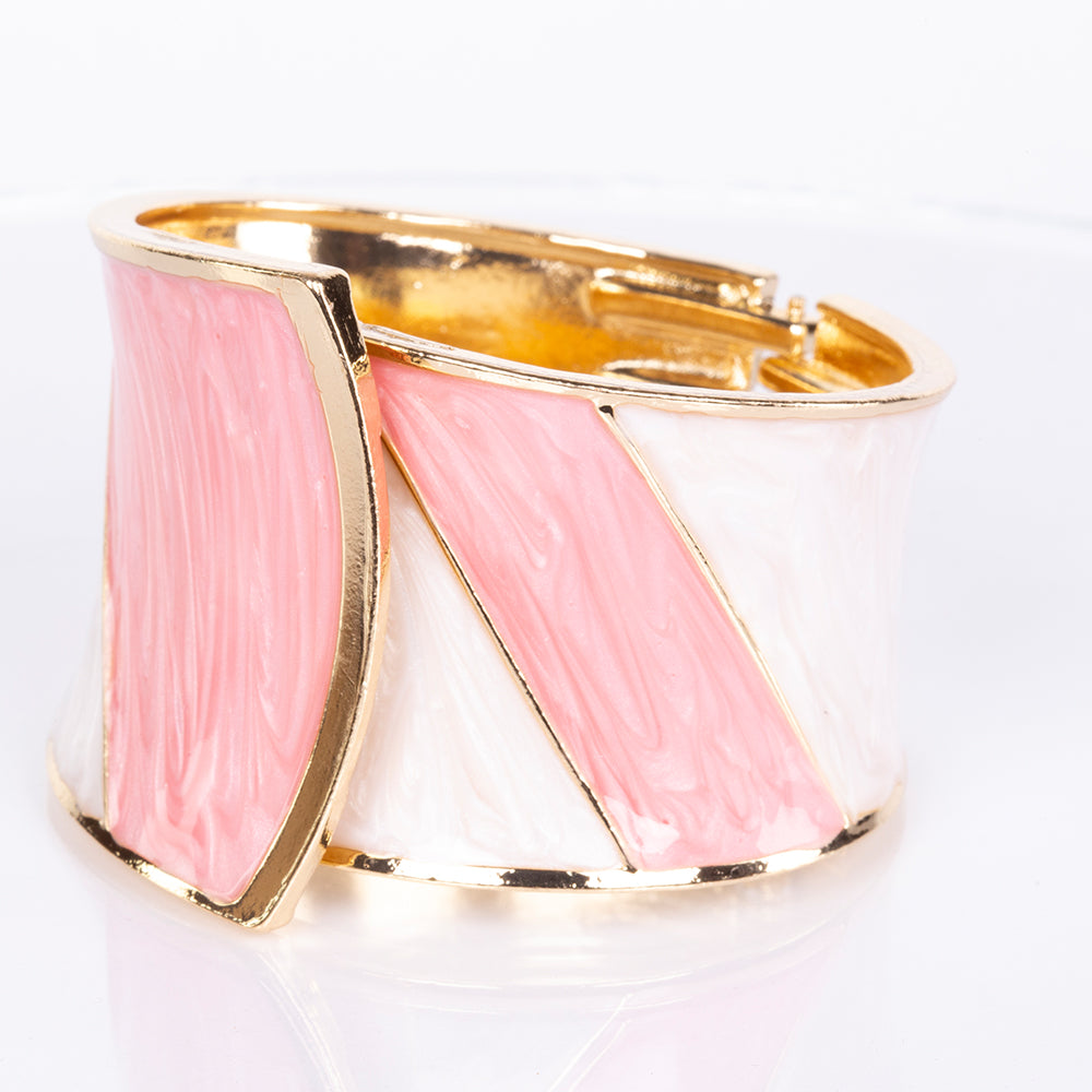 Pulsera de Aleación Bañado en Oro con Esmalte 5 