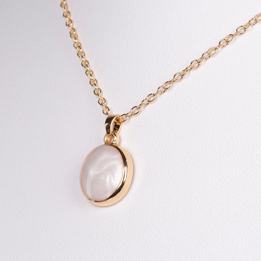 Collar de Aleación Bañado en Oro con Esmalte 2 